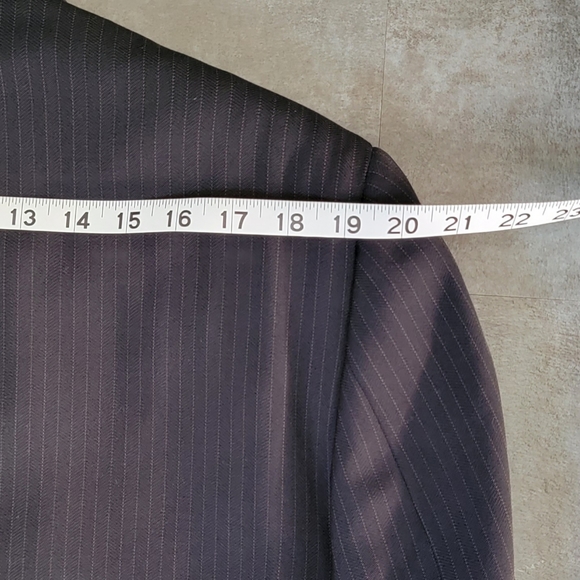 Ermenegildo Zegna Blazer Suit Jacket, Men's, Black Pinstripe, Size 44S - Picture 7 of 14
